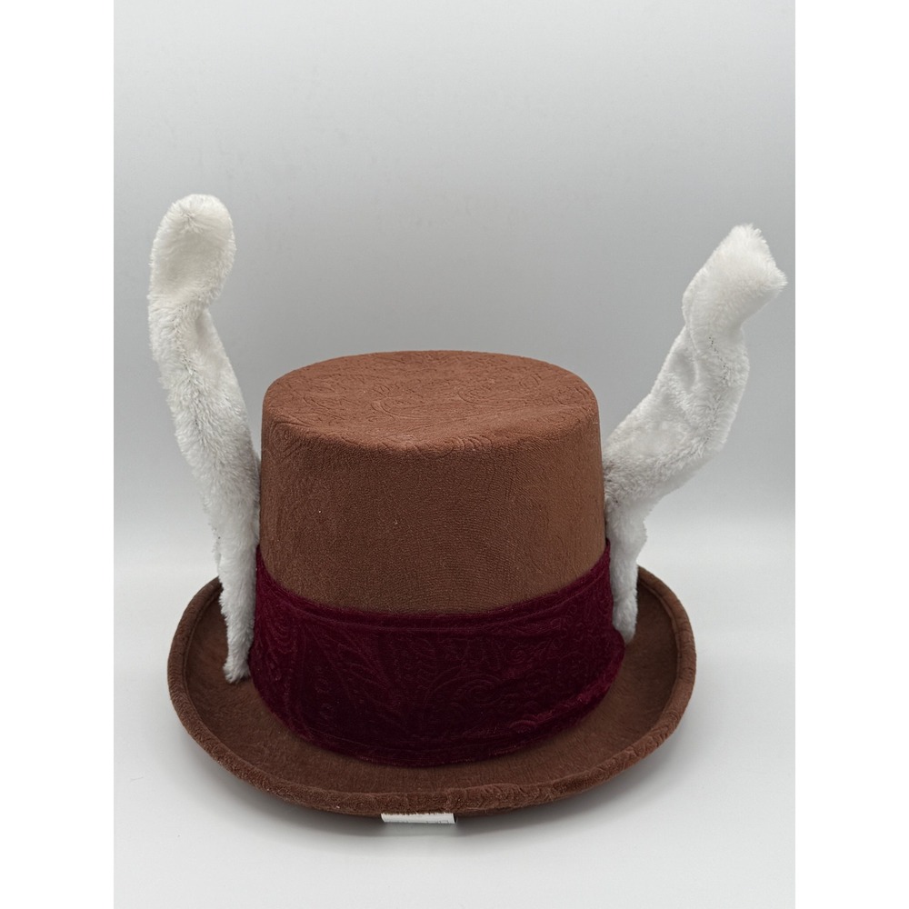 Unbranded Steampunk White Rabbit Top Hat Unisex OS Brown Excellent Cosplay Gear - Picture 5 of 8